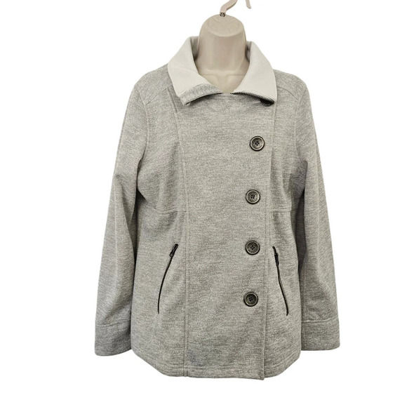 PRANA Martina Heathered Jacket in Gray Size L - Picture 1 of 13